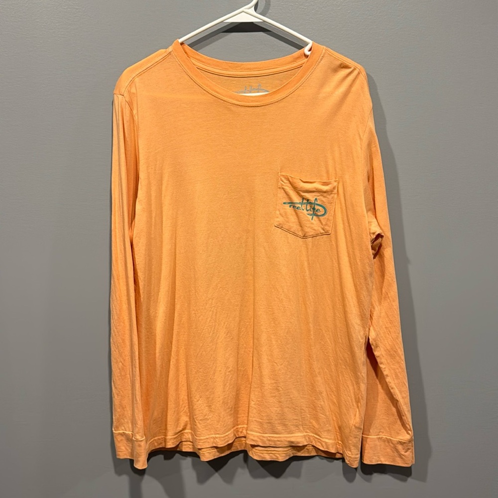 Reel Life Pocket Long sleeve, Men’s size medium Shirt.